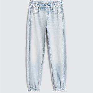 Rag & Bone Miramar Jogger Trompe L’oeil Cotton Pant NWT Size L Meadowblue